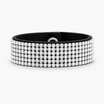 Bransoletka Alcantara® z kryształami Swarovski® Crystal