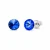 Kolczyki sztyfty ze srebra 925 z szafirowymi kryształami Sapphire 6 mm.