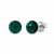 Kolczyki sztyfty ze srebra 925 z szmaragdowymi kryształami Emerald 6 mm.