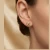 Eleganckie kolczyki na sztyfcie z kryształami Swarovski® #4745 Aurum i złotym wykończeniem