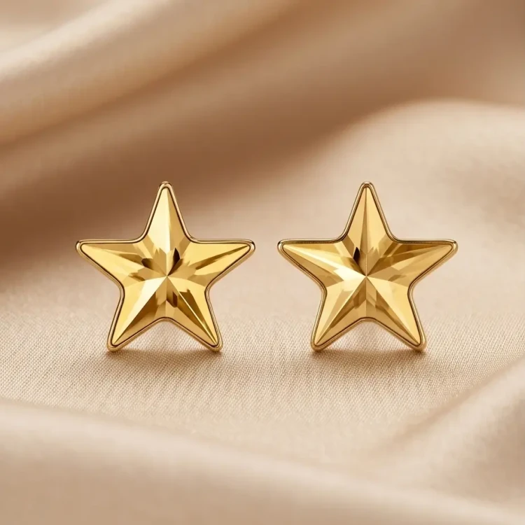 Wyraziste kolczyki wieczorowe z kryształami Swarovski® Aurum, srebro 925 i złocenie 24K