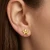 Kolczyki na sztyfcie KSPG4745AU z kryształami Swarovski® Aurum w kolorze złota