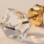 Pozłacane kolczyki ze srebra 925 z białymi kryształami Swarovski® 6 mm