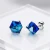 Niebieskie kolczyki z kryształami Swarovski® osadzone w srebrze 925 pokrywanym platyną