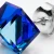 Kolczyki kostki z morsko-niebieskimi kryształami Swarovski® Bermuda Blue