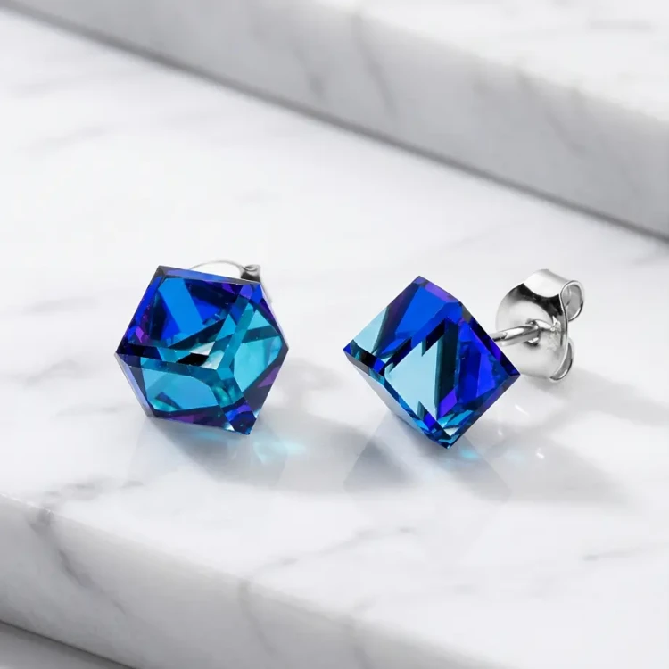kolczyki kostki Swarovski