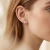Elegancka biżuteria srebrna z transparentnymi kryształami Swarovski® w kształcie kostki