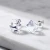 Kolczyki ze srebra 925 pokrywanego platyną z transparentnymi kryształami Swarovski®