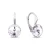 Kolczyki srebrne z okrągłymi kryształami Swarovski® 8 mm Crystal