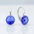 Kolczyki damskie ze srebra z kryształami Swarovski® 8 mm Sapphire