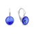 Kolczyki srebrne z okrągłymi kryształami Swarovski® 8 mm Sapphire