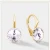 Damskie kolczyki z okrągłymi kryształami Swarovski® 8 mm o przejrzystym, diamentowym blasku