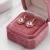 Damskie kolczyki z okrągłymi kryształami Swarovski® 8 mm w odcieniu pudrowego różu