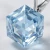 Srebrne kolczyki z kryształami Swarovski® w kształcie kostek Aquamarine