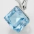 Kolczyki damskie z kryształami Swarovski® kostka 8 mm Aquamarine