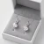 Kolczyki damskie z kryształami Swarovski® kostka 8 mm Crystal