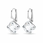 Kolczyki srebrne z kryształami Swarovski® kostki 8 mm Crystal