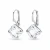 Kolczyki srebrne z kostkami Swarovski® 8 mm Crystal