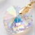 Kolczyki z pozłacanego srebra z kryształami Swarovski® serca w kolorze Aurore Boreale