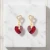 Damskie kolczyki srebrne pozłacane z kryształami Swarovski® serce Scarlet