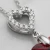 Elegancki srebrny naszyjnik z kryształem Swarovski® serce Scarlet