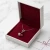 Srebrny naszyjnik z lśniącym kryształem Swarovski® Scarlet w kształcie serca