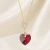Damski naszyjnik srebrny pozłacany z kryształem Swarovski® serce Scarlet