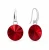 Kolczyki srebrne wiszące z kryształami Swarovski® 10 mm Scarlet