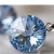 Eleganckie srebrne kolczyki z kryształami Swarovski® Light Sapphire