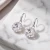 Damskie kolczyki srebrne z przezroczystymi kryształami Swarovski® 10 mm