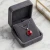 Elegancki srebrny naszyjnik z kryształem Swarovski® 12 mm Scarlet