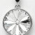 Elegancki srebrny naszyjnik z bezbarwnym kryształem Swarovski® 12 mm