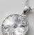 Srebrny naszyjnik z dużym okrągłym kryształem Swarovski® o diamentowym blasku