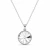Naszyjnik srebrny z okrągłym kryształem Swarovski® 12 mm Crystal