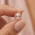 Damskie kolczyki srebrne pozłacane z różowymi kryształami Swarovski® Vintage Rose