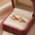 Kolczyki damskie sztyfty z pozłacanego srebra z kryształami Swarovski® Vintage Rose
