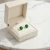 Kolczyki damskie sztyfty z pozłacanego srebra z kryształami Swarovski® Majestic Green