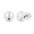 Kolczyki srebrne na sztyft z kryształami Swarovski® 8 mm Crystal