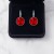 Czerwone kolczyki z kryształami Swarovski® Scarlet w srebrnej oprawie