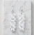 Srebrne kolczyki ślubne z połyskującymi kryształami Swarovski®
