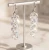Delikatne srebrne kolczyki ślubne z kryształami Swarovski®