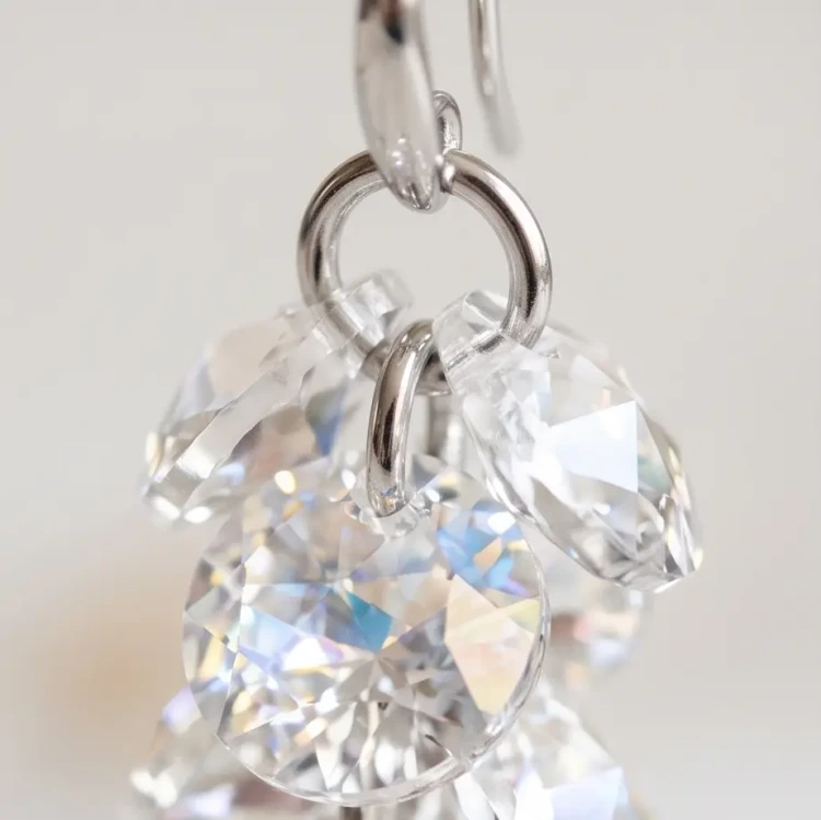 Kolczyki dla panny młodej ze srebra 925 z kryształami Swarovski®
